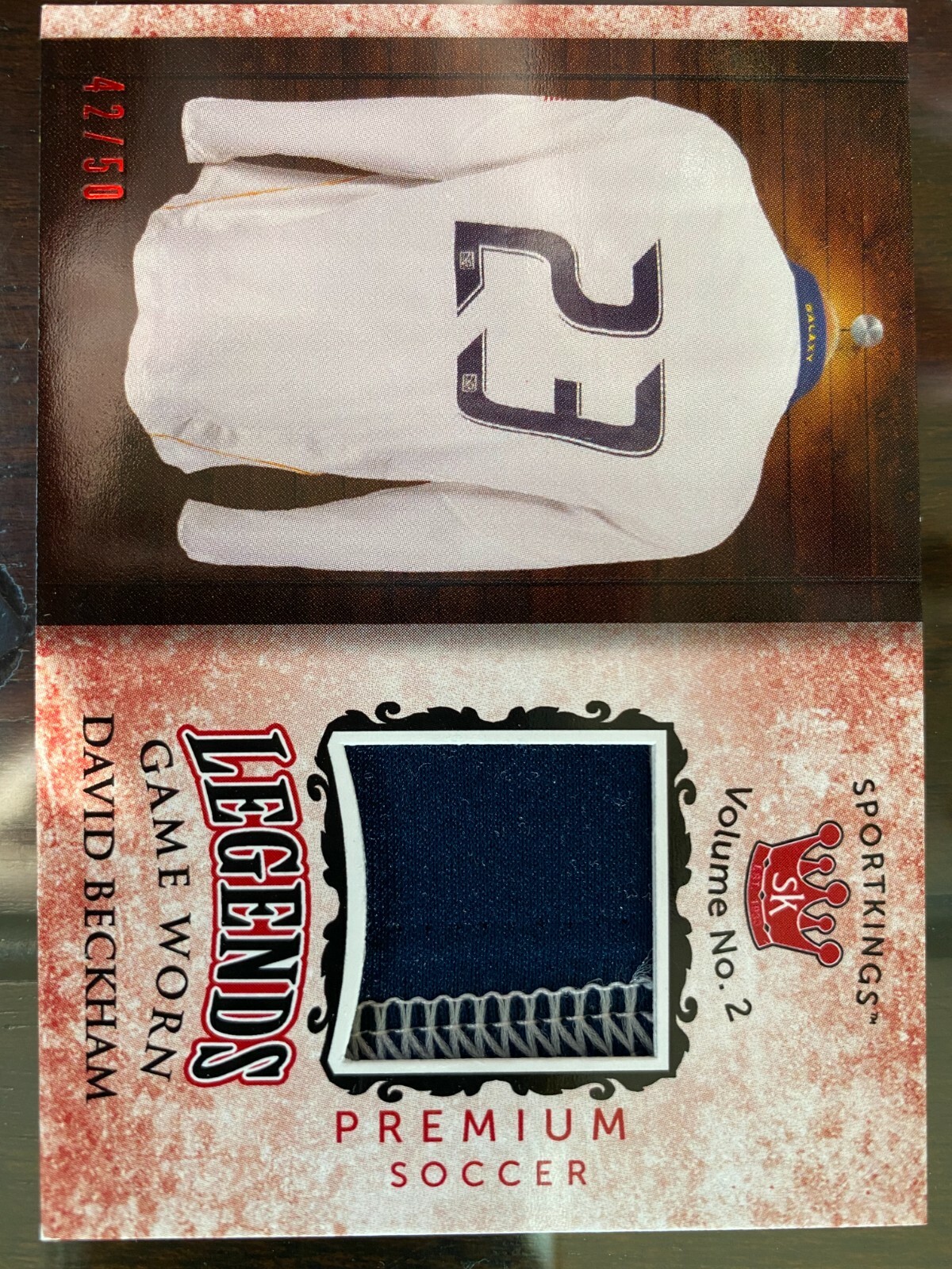 2020 Sportkings Volume 2 - Legends Red David Beckham Jersey Card 42/50 |  eBay
