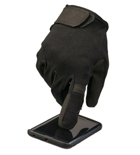 MILTEC Black Touch Screen Full Finger GLOVES Hunting Tactical Military Shooting