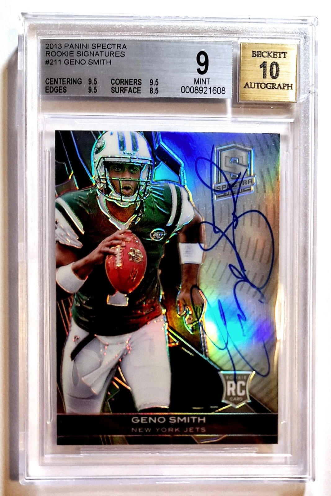 Geno Smith Panini Spectra Rookie Materials #211 Base