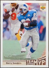 1992 Upper Deck Football Barry Sanders #368 NM
