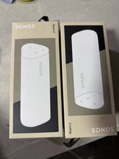 Sonos Roam 2 White Wireless Bluetooth WiFi Smart Speaker Voice Control USB-C