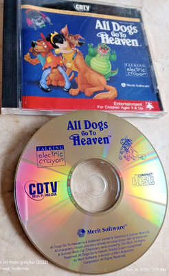 1991 COMMODORE AMIGA CDTV ALL DOGS GO TO HEAVEN CD DISC VIDEO GAME