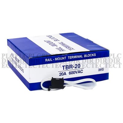 200PCS/New TBR-20 Rail Mount Terminal Blocks 20A 600VAC