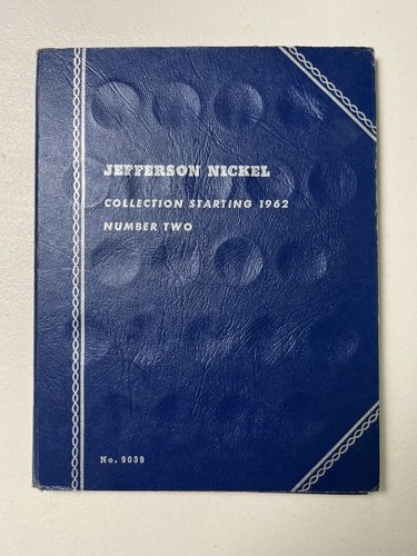 Jefferson Nickel Collection Starting 1962 Whitman Coin Album #9009