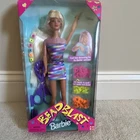 Vintage Mattel Bead Blast Barbie Doll 12 in Blonde Blue Eyes 18889 1990s Boxed