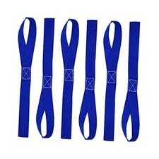 6Pcs Soft Loop Tie Down Straps, 1,500lb Load Capacity 4,500lb Breaking 