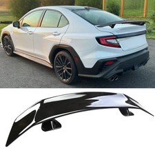 For Subaru Wrx 22-24 46gt Style Racing Rear Trunk Spoiler Wing Lip Glossy Black For Subaru Wrx 22-24 46gt Style Racing Rear Trunk Spoiler Wing Lip Glossy Black