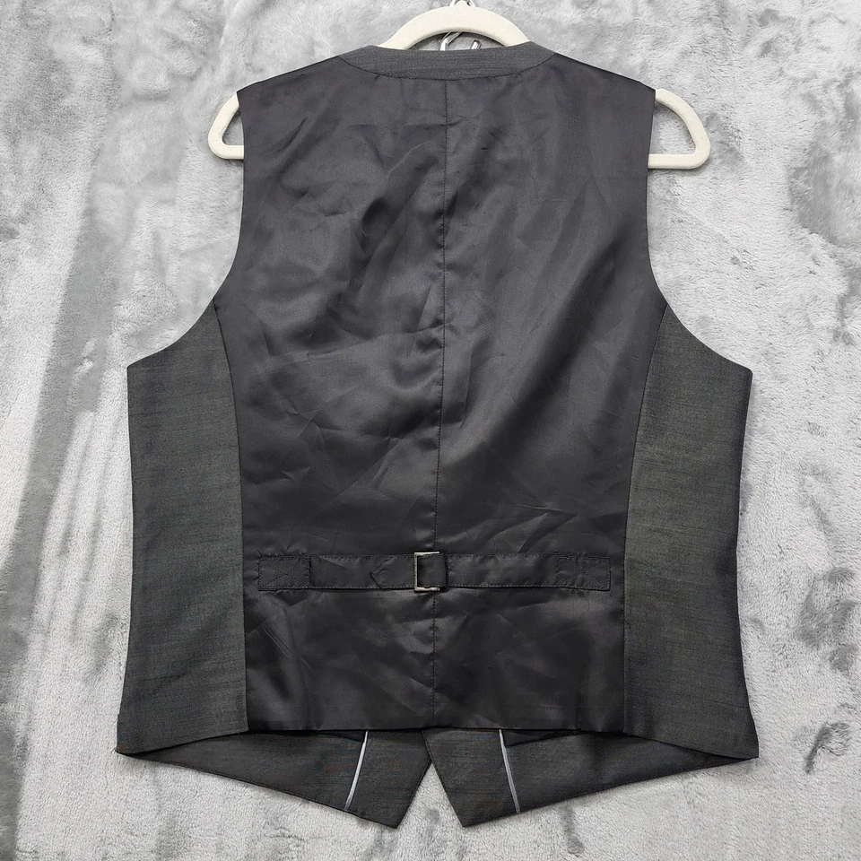 INC International Concepts Pants Vest Set Mens M/34X34 Gray Suit Office Preppy - image 4 of 4