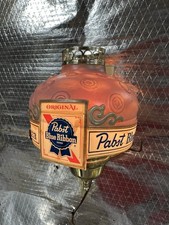 Vintage Pabst Blue Ribbon Beer Motion Heat Lamp Wall Sconce PBR Old Time Flavor