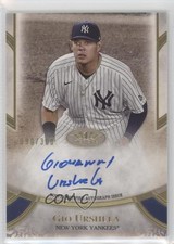 2021 Topps Tier One Prime Performers Auto 90/300 Gio Urshela #PPA-GUR Auto v1x
