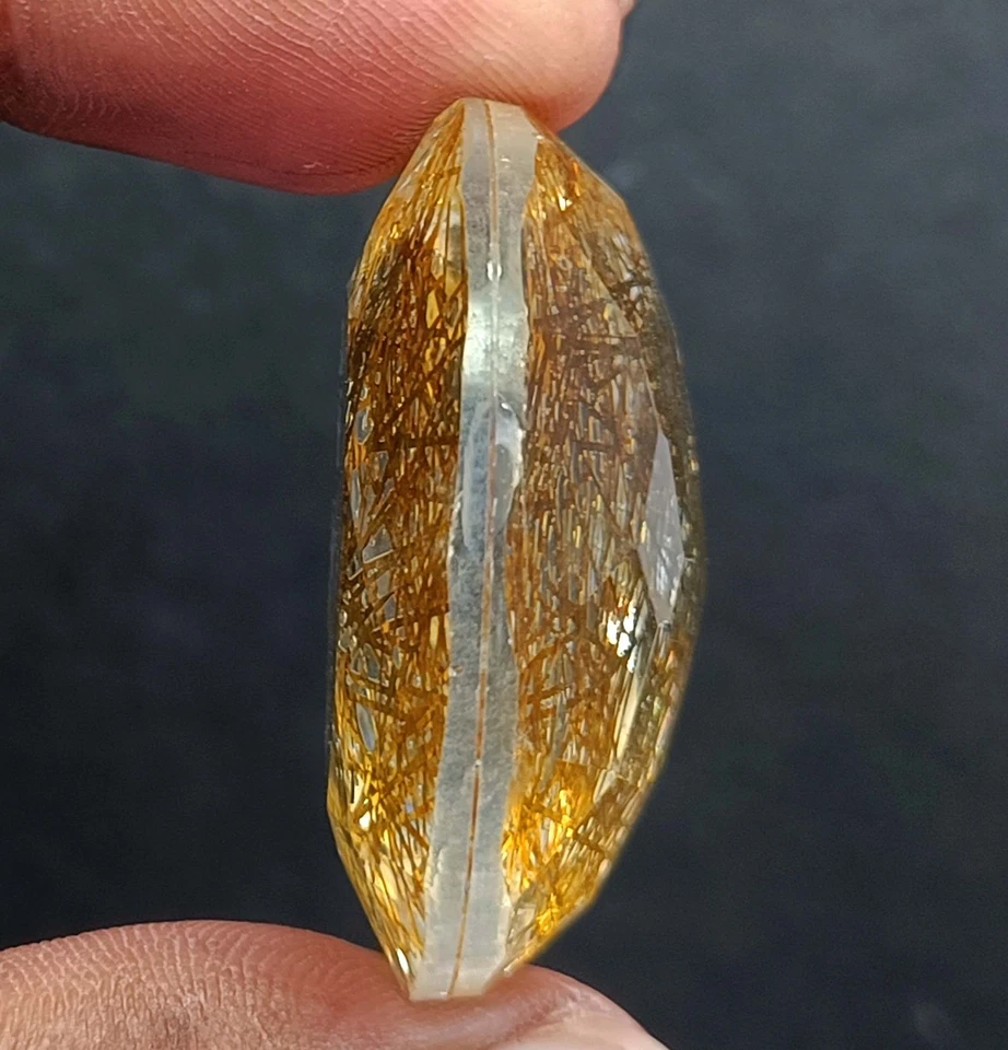 104.80 Ct Natural Oval Shape  Golden Quartz IGL Certified Loose Gemstone 5AOA - Image 4 of 4