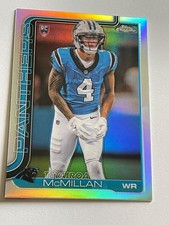 2025 Topps Chrome Tetairoa McMillan #326 Refractor RC Carolina Panthers ROY