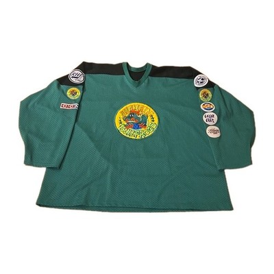 RARE Anaheim Bullfrogs Roller Hockey Jersey Barry Potomski #12 GAME WORN RHL