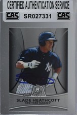 CAS Certified 2010 Bowman Platinum Prospects Slade Heathcott #PP17 Sealed 0l1
