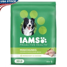 Chicken Minichunks Dry Dog Food Small Kibble 30lb Healthy Digestion Support New