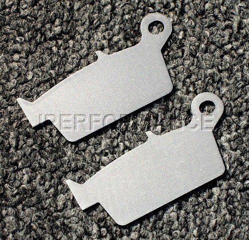 Titanium Brake Pad Shim Heat Shield Set for #131 pattern, Set of 2