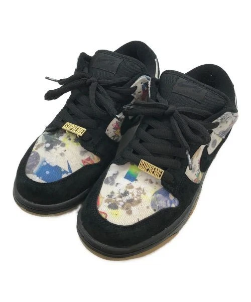 Baskets basses homme Nike SB x Supreme Dunk noir FD8778 001