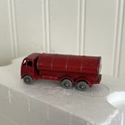 Vintage Matchbox No. 11 England Petrol Tanker Esso Red Lesney Gray Wheels