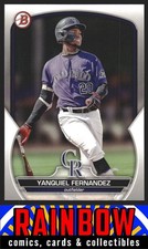 2023 Bowman #BP-30 Yanquiel Fernandez Colorado Rockies