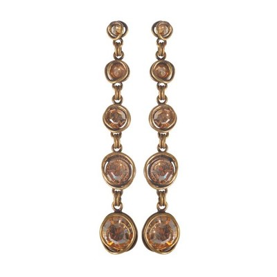 Konplott Earrings EuroWire Earings Sparkle Twist Beige