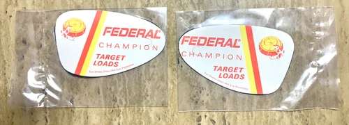 2 PACK Vintage FEDERAL CHAMPION TARGET LOADS Trap Skeet Glasses Blinder