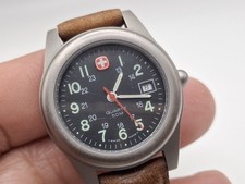 Swiss Army Wenger Vintage SAK Unlimited Marlboro Brown Leather Women Watch 33m