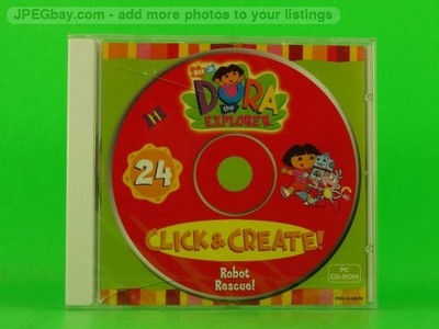DORA THE EXPLORER CLICK AND CREATE 24 ROBOT RESCUE (T5) COMPUTER SOFTWARE MACROM