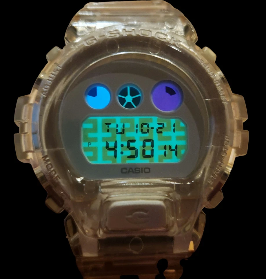 CASIO G-SHOCK 3230 25th Anniversary Model DW-6900SP-7JR Men's Clear Band Watch - Image 2 of 4