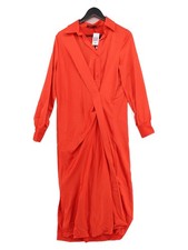 Nasty Gal B2B Shirt Maxi Dress UK6 in Red