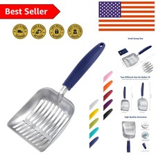 Heavy Duty Aluminum Alloy Cat Poop Scooper - Deep Design  Ergonomic Handle