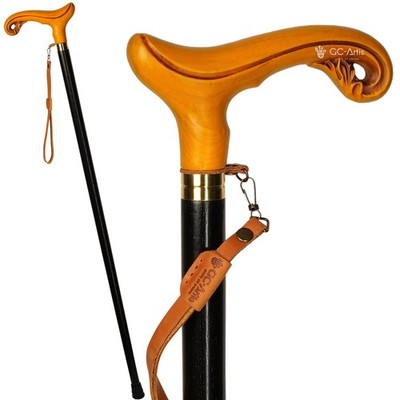 Classic Wooden Cane, Custom Walking Cane, White Cane Women, Men's Walking Stick