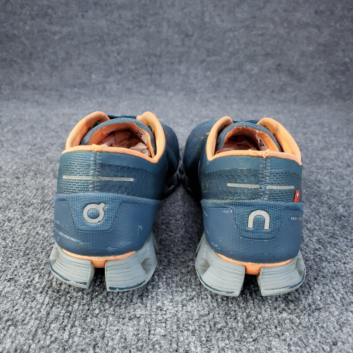 On Cloud X Shoes Mens Size 9 Blue Orange Running Sneakers