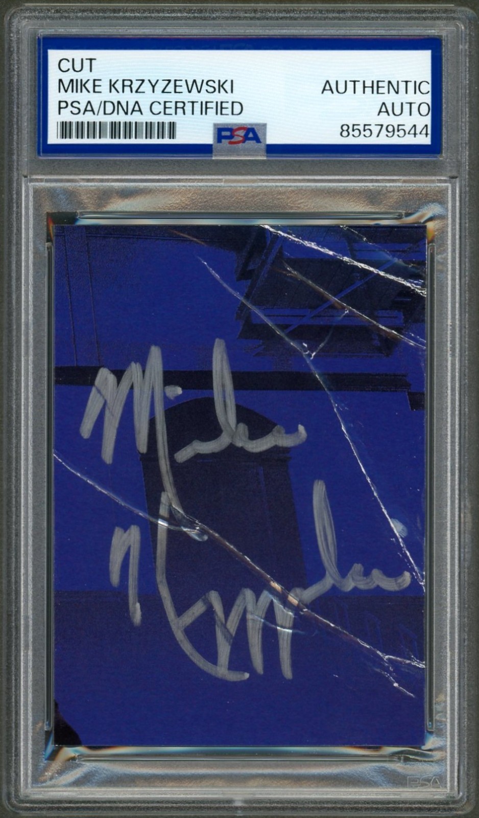 Mike Krzyzewski Autographed Signed Duke Basketball Coach Cut PSA DNA COA HOF 