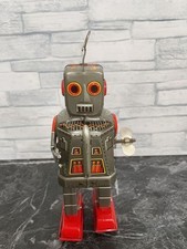 Yoshiya KO Sparky Robot Vintage Tin Toy Original Wind Up Type As is 