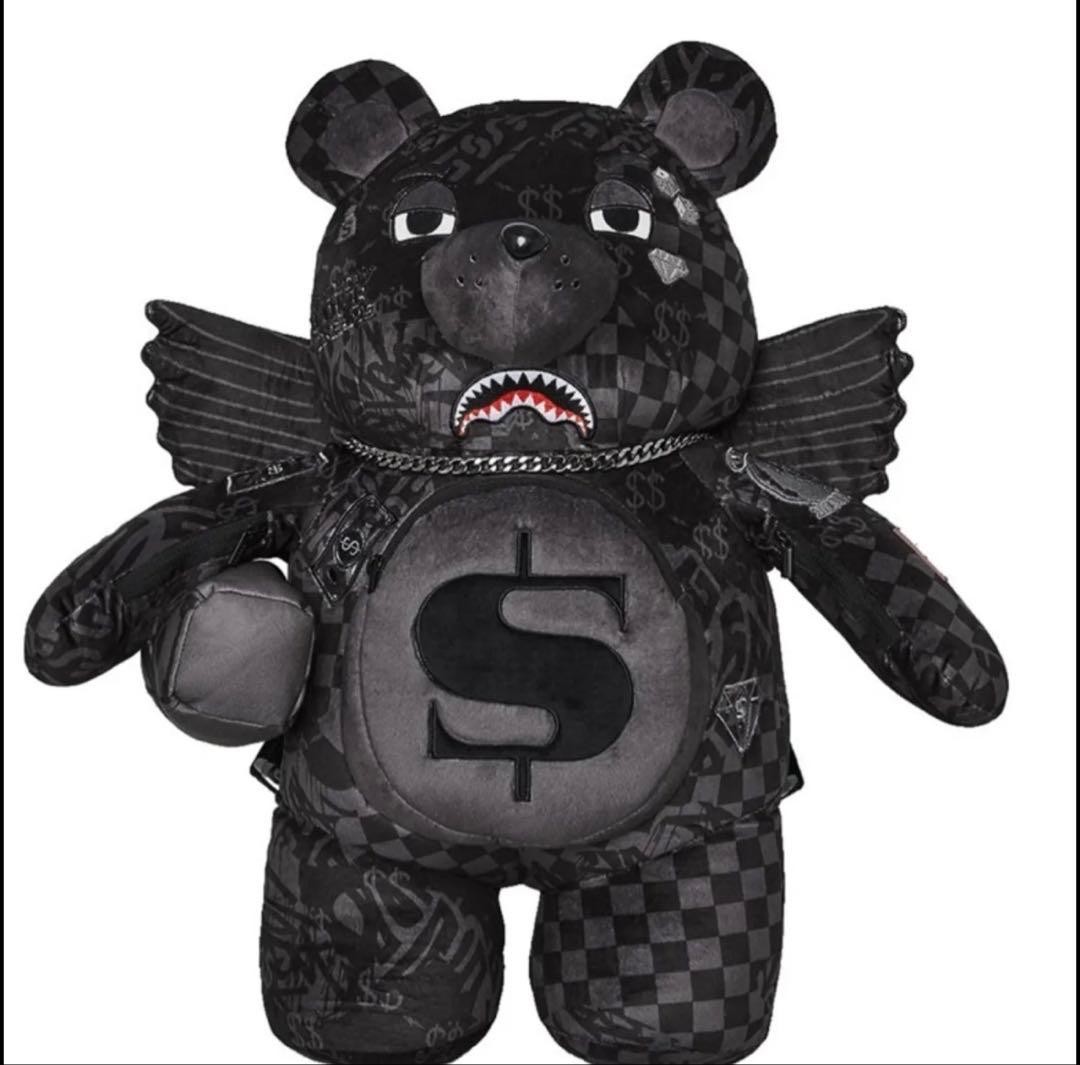 Sprayground Teddy Bear Backpack, Cartoon Bear Bag… - image 1
