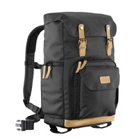 21344 mantona Luis Retro Rucksack Jede Marke Notebook-Gehäuse Schwarz ~D~