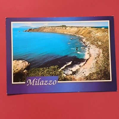 ME EXTREME FLAP OF CAPO MILAZZO FUND IS. VOLCANO COLOR POSTCARD TRAVELLED
