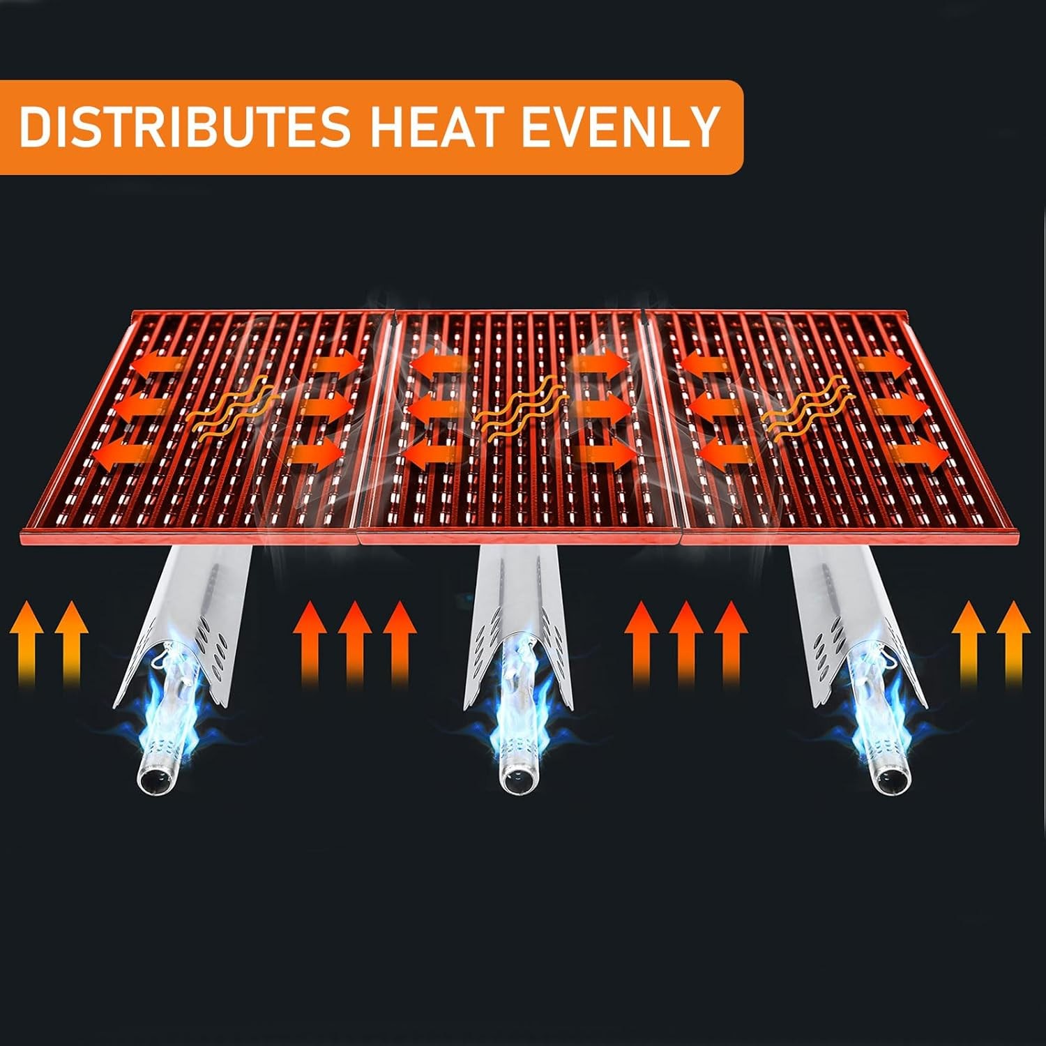Hisencn Grill Grates for Charbroil For TRU-Infrared 3 Burner 