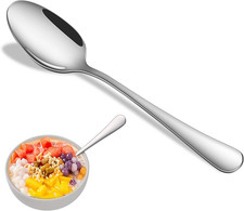 Dinner Spoon Set,8-Piece 7.3 Inch Soup Spoons,Premium Food Grade Stainless Steel