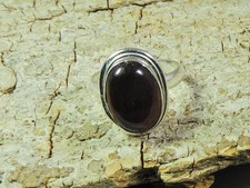 Natural Tiger Eye 925 Solid Sterling Silver Ring Size US-7