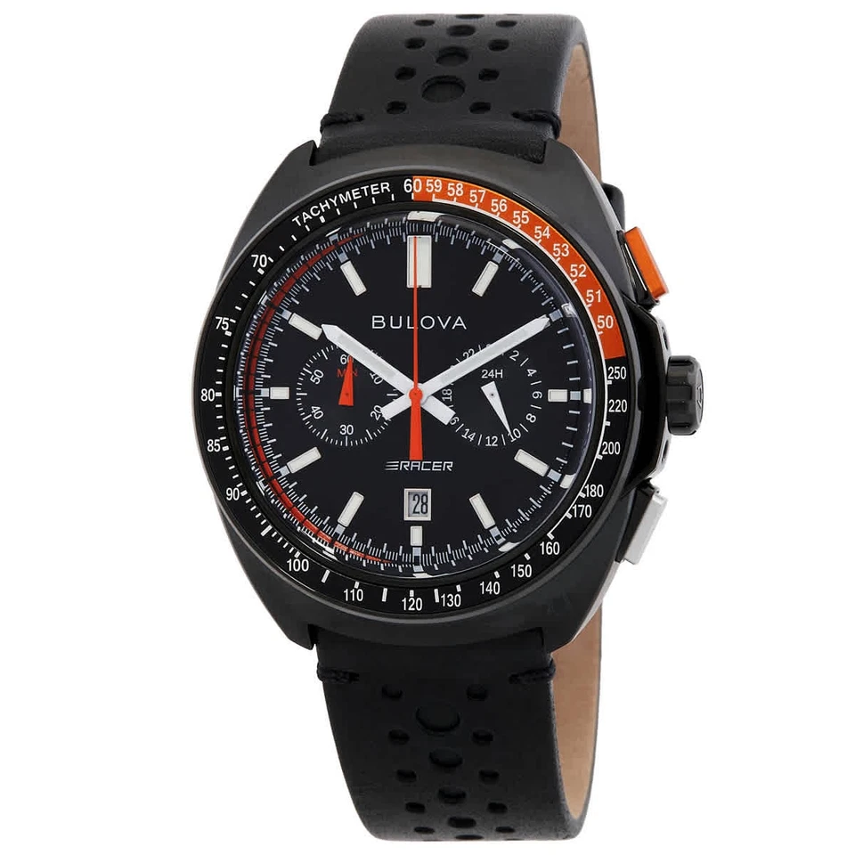 Reloj para hombre Bulova Racer cronógrafo cuarzo esfera negra 98B428