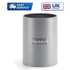 Image of Elegant Space-Saving Grey Utensil Holder – 1L Ribbed Design for Modern Kitchens