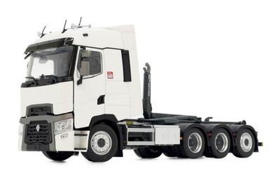 MARGE MODELS - RENAULT 8x4 Weiß mit Meiller Haken. - 1/32 - MAR2237-01