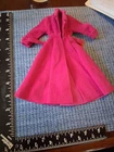 Barbie Fashion Orginals Rose Trench Coat Square Red Belt Tagged