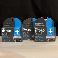 3x Schick Hydro Skin Comfort 5 Blades Men's Razor Total of 12 Cartridges - NEW