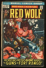 Red Wolf #1 (1972, Marvel) 1st Johnny Wakely! Bronze Age Key G/VG Cover Split