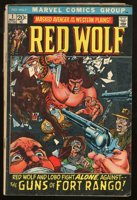 #ad #ad Red Wolf #1 1972 Marvel 1st Johnny Wakely Bronze Age Key G VG Cover Split $12.99
