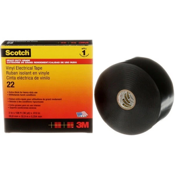 ISOLIERBAND SCOTCH 25MM 33M SW (NR.22) - Bild 1 von 1