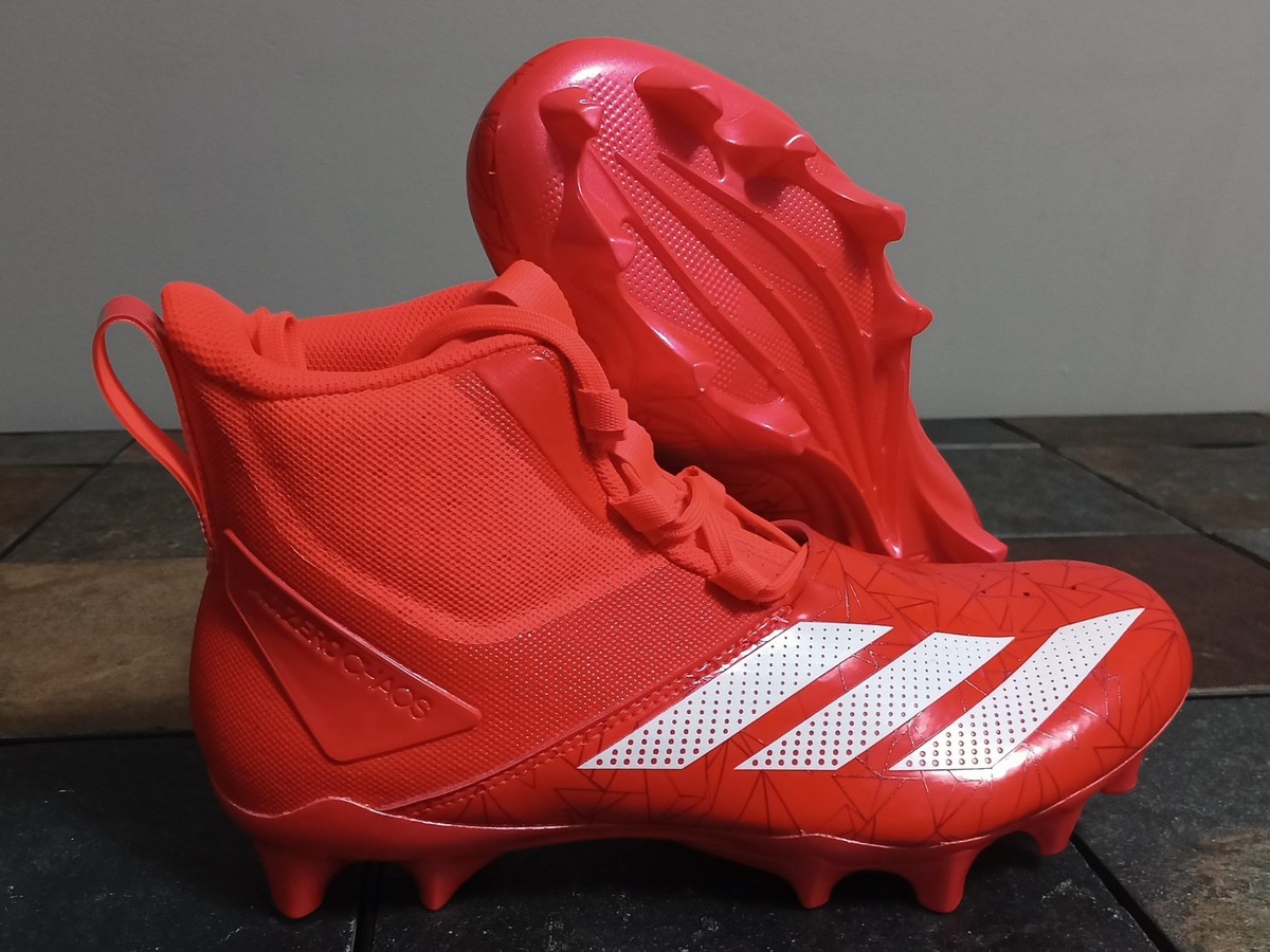 Adidas Adizero Chaos Lineman Football Cleats IF9717 Solar Red
