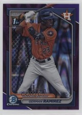 2024 Bowman Chrome Prospects Purple RayWave Refractor /250 German Ramirez 0u7
